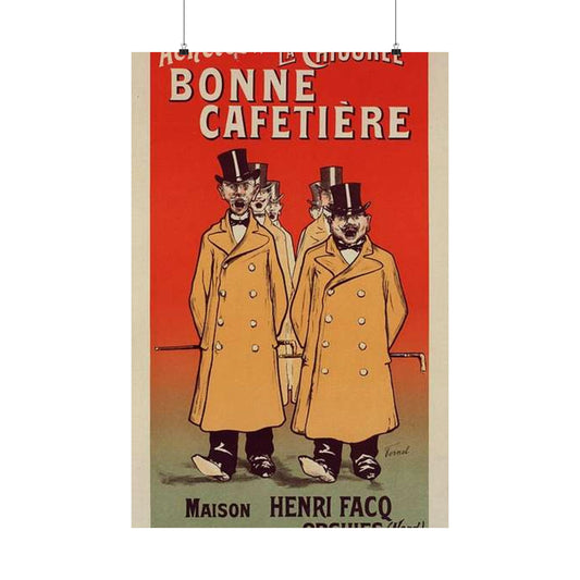 Affiche pour la "Chicorée Bonne Cafetière". High Quality Matte Wall Art Poster for Home, Office, Classroom