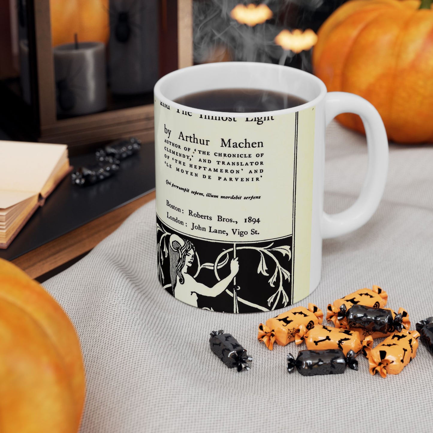 Aubrey Beardsley - Title page--The great god Pan Beautiful Novelty Ceramic Coffee Mug 11oz