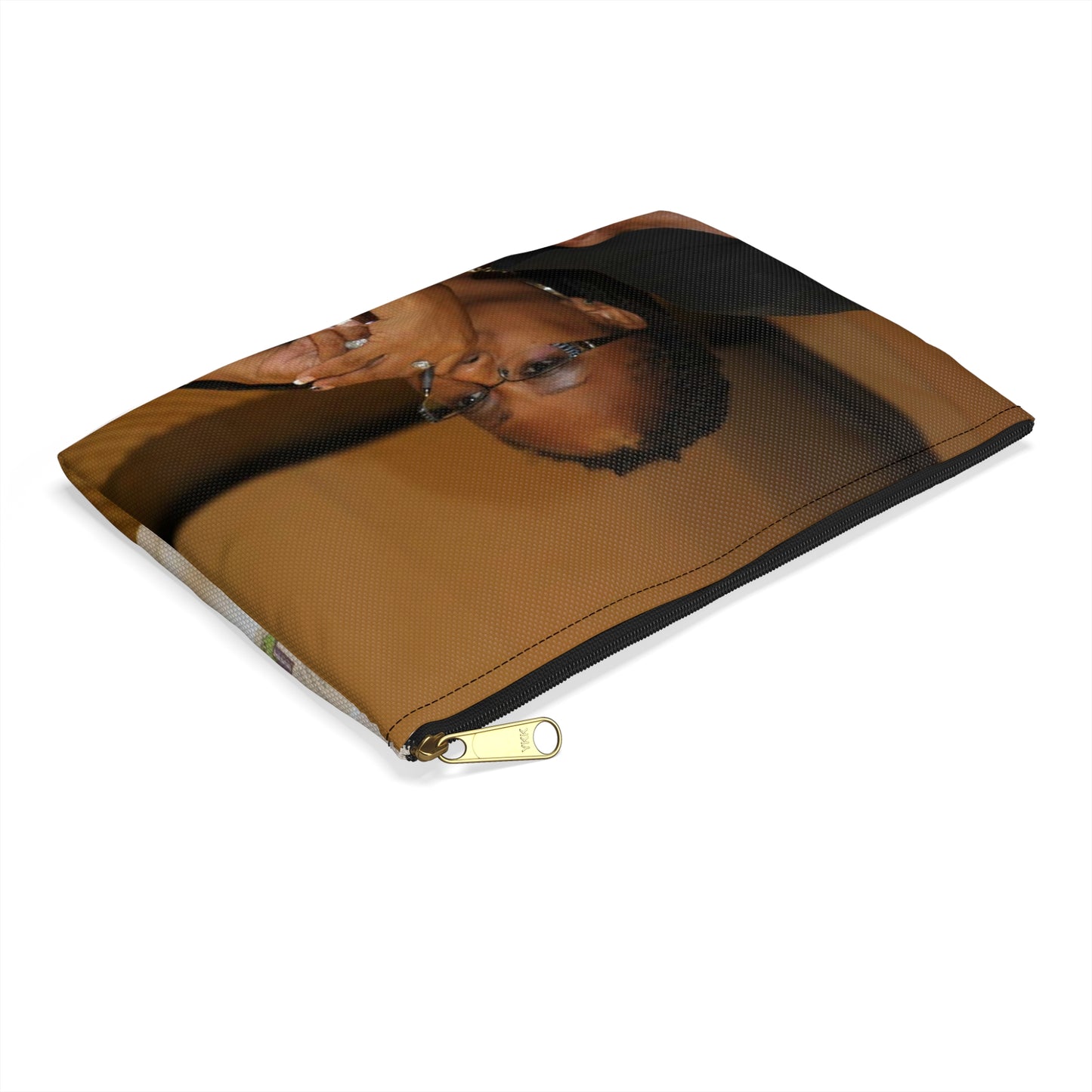 Master Sgt. Sean Allen, First Army Division East G6 Large Organizer Pouch with Black Zipper