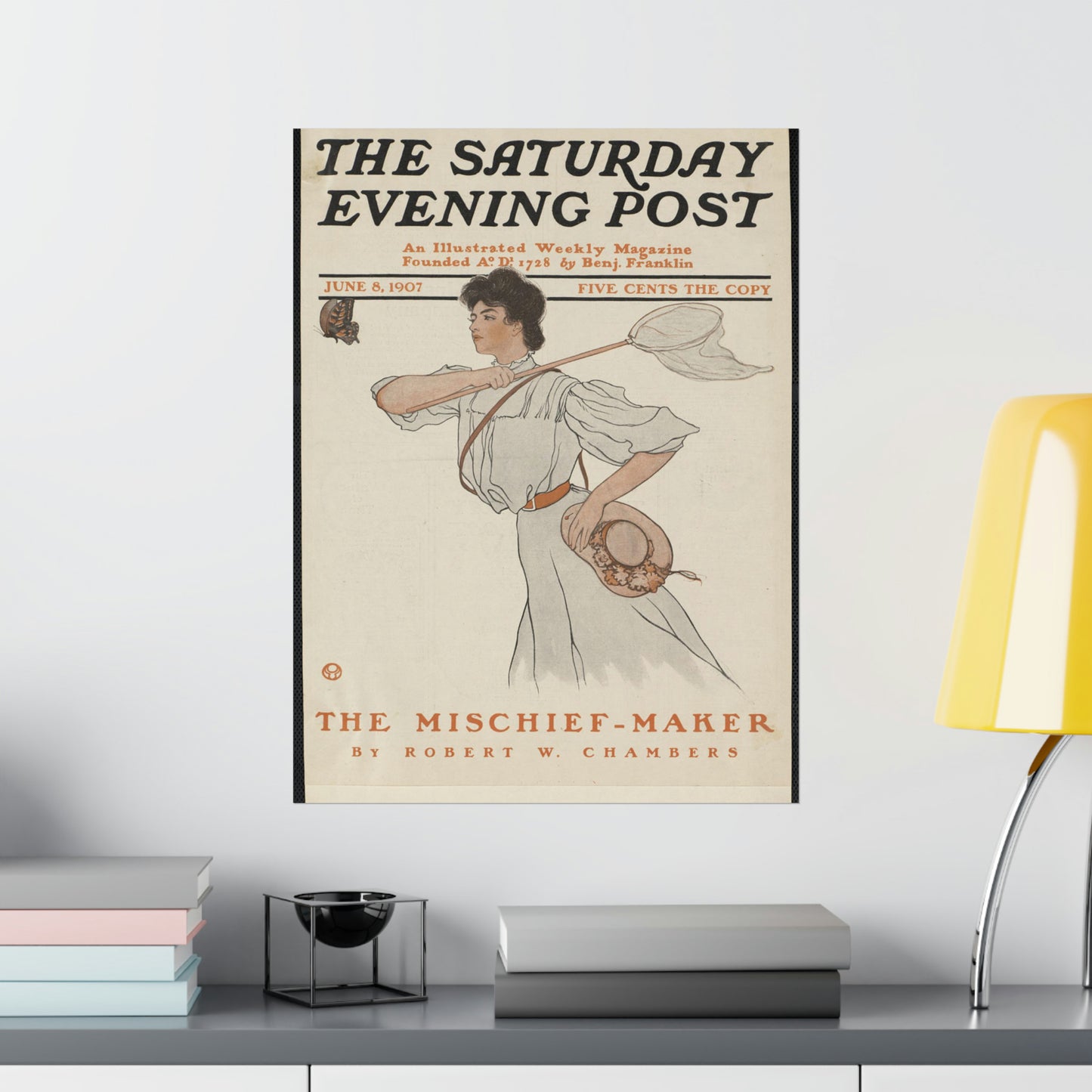 The Saturday evening post, June 8, 1907 High Quality Matte Wall Art Poster for Home, Office, Classroom