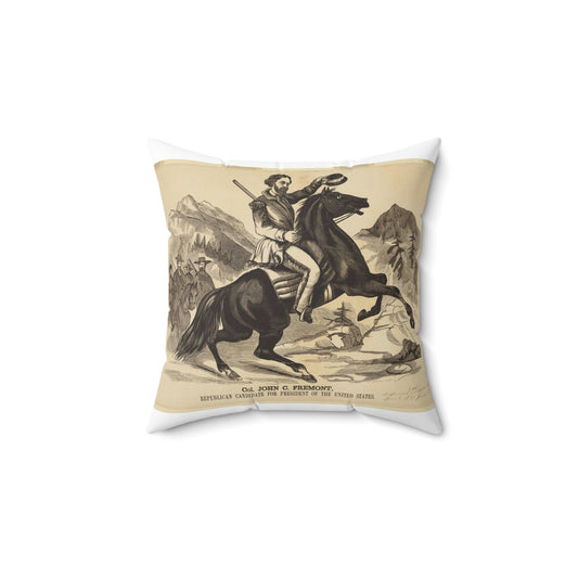 Col. John C. Fremont, Republican candidate for the President of the United States Decorative Accent Square Pillow