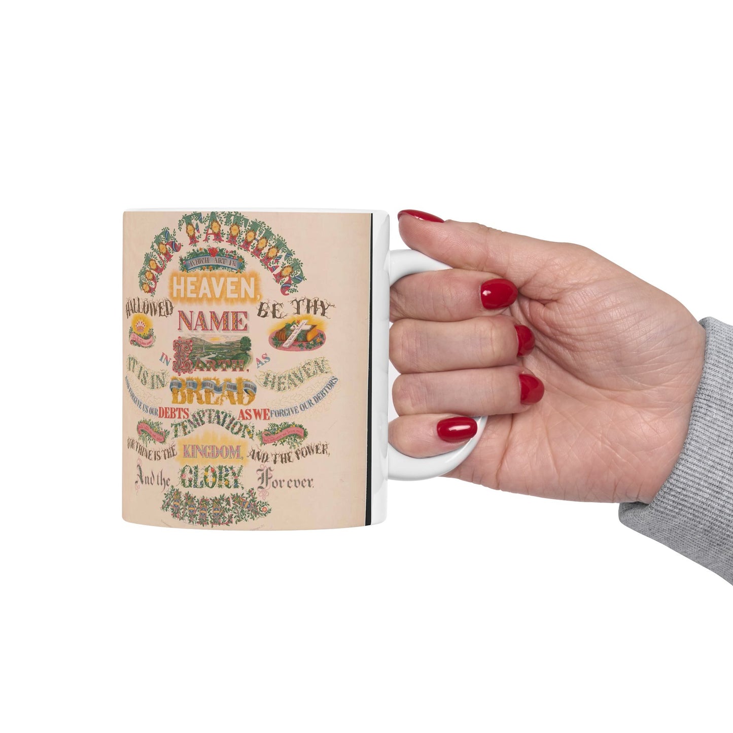 Our Father which art in Heaven - Public domain dedication image Beautiful Novelty Ceramic Coffee Mug 11oz
