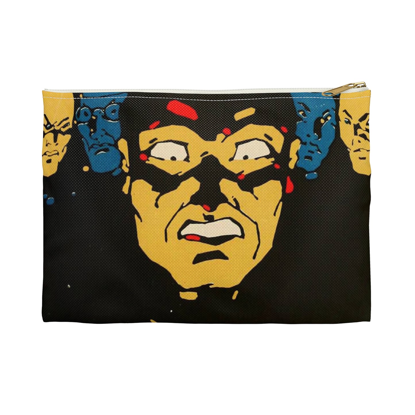 The Sign of the Poppy - Vintage movie public domain poster Large Organizer Pouch with Black Zipper