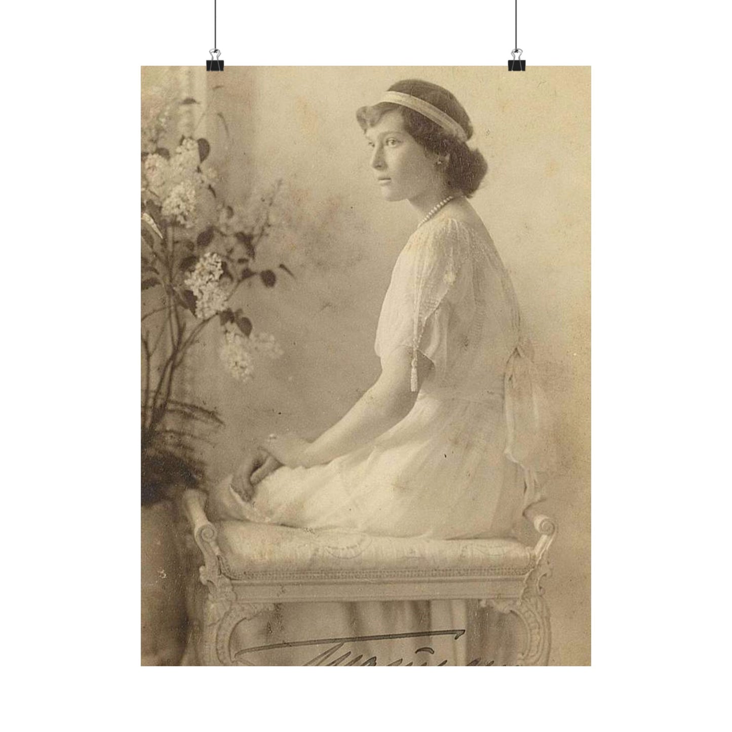 Tatyana Nikolaevna 1914 - Public domain portrait print High Quality Matte Wall Art Poster for Home, Office, Classroom