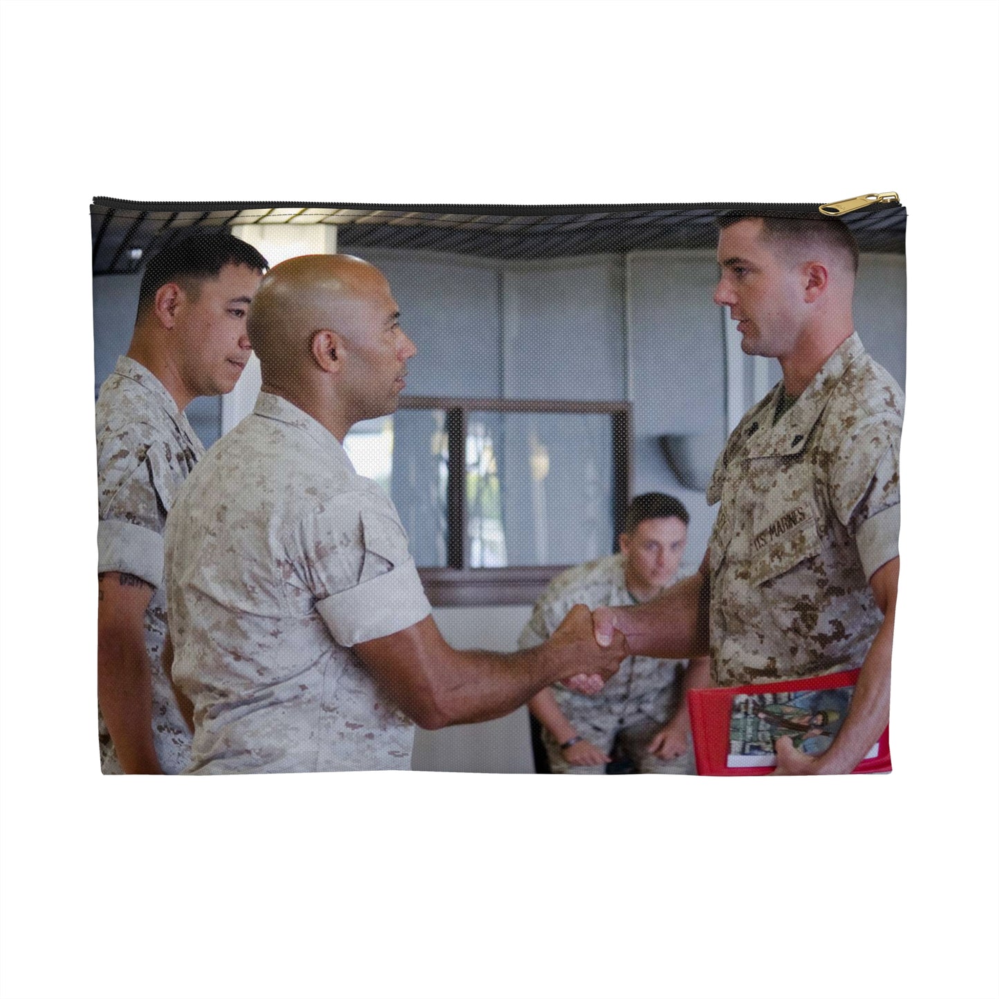 First Sgt. Miguel A. Betancourt III (second from left), Large Organizer Pouch with Black Zipper