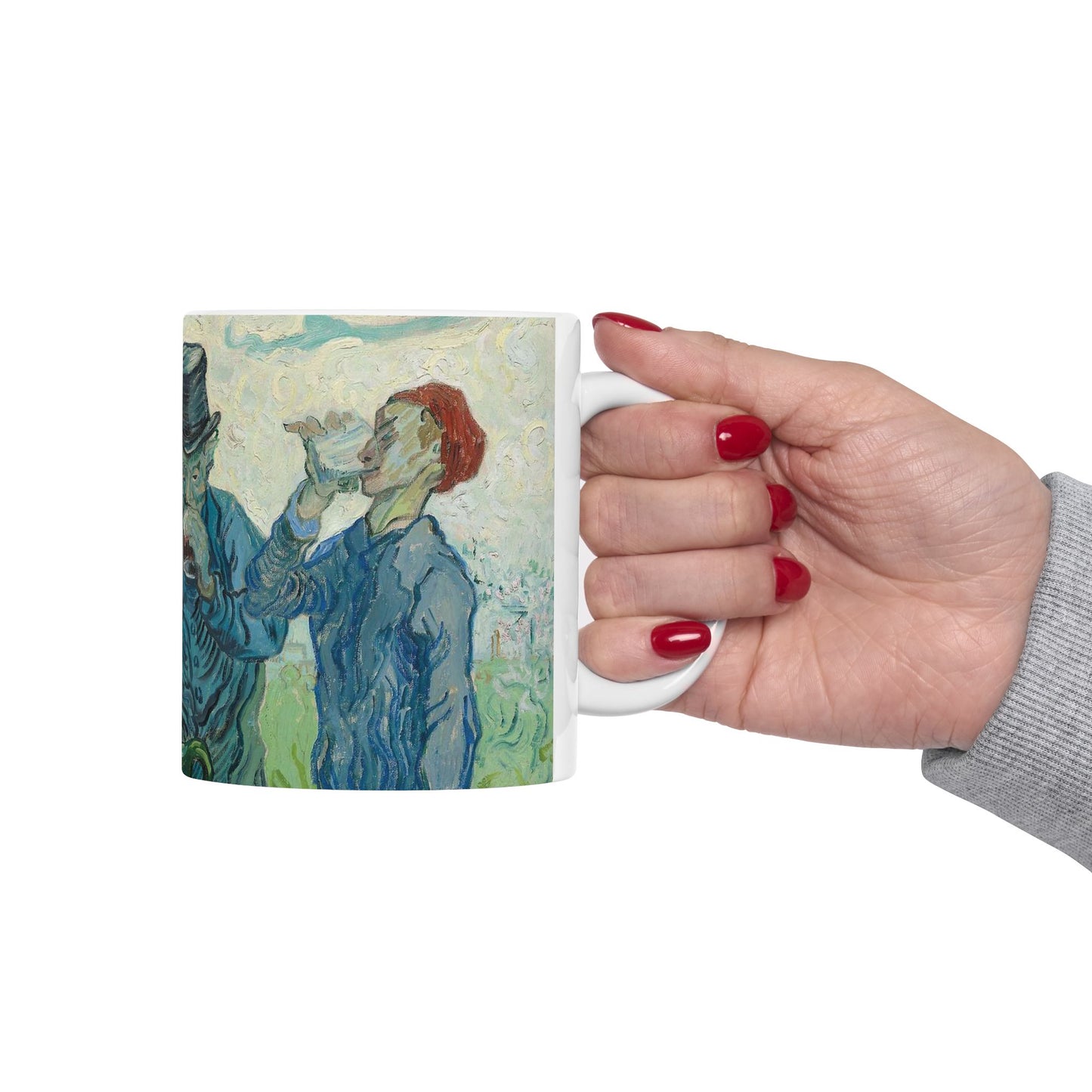 The Drinkers - Public domain dedication, Art Institute of Chicago Beautiful Novelty Ceramic Coffee Mug 11oz