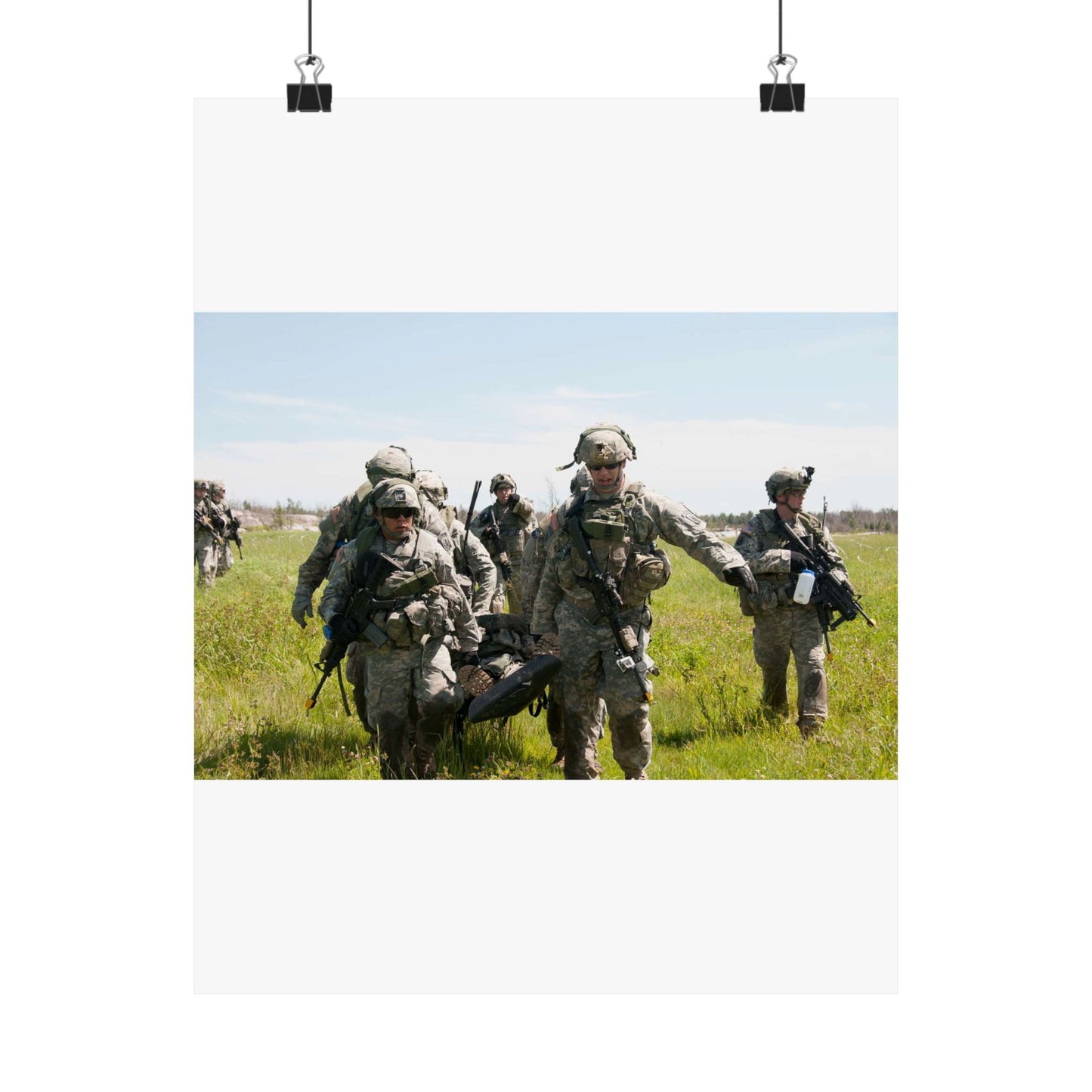 U.S. Army Sgt. Sean Fernandes (right), team leader, High Quality Matte Wall Art Poster for Home, Office, Classroom