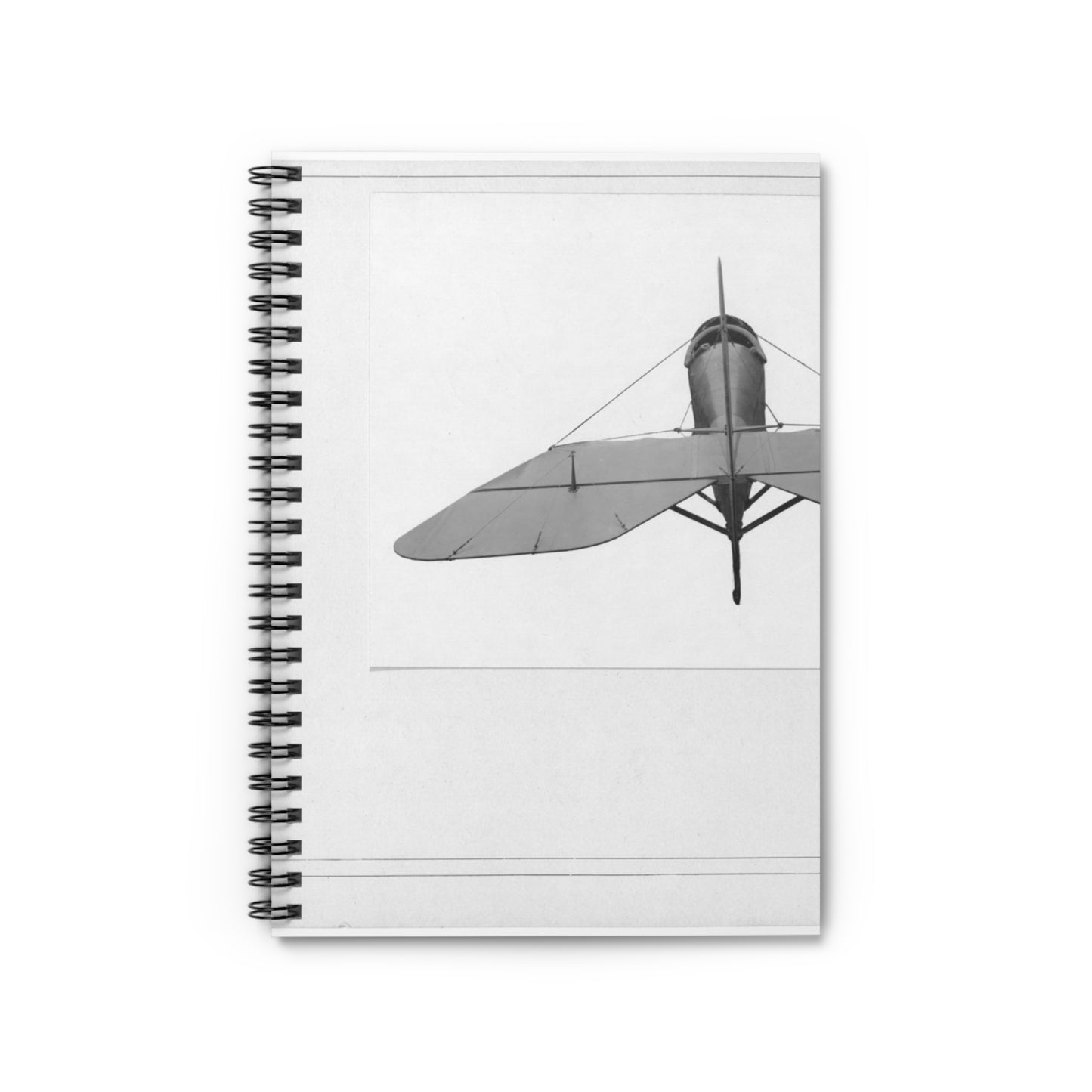 Patent drawing - Airplanes - Types - All steel manufactured by the J.W. Murray Manufacturing Company, Detroit, Michigan Public domain  image Spiral Bound Ruled Notebook with Printed Cover