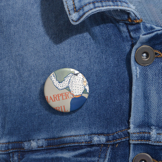 Edward Penfield, Harper's April Pin Buttons with Crisp Design