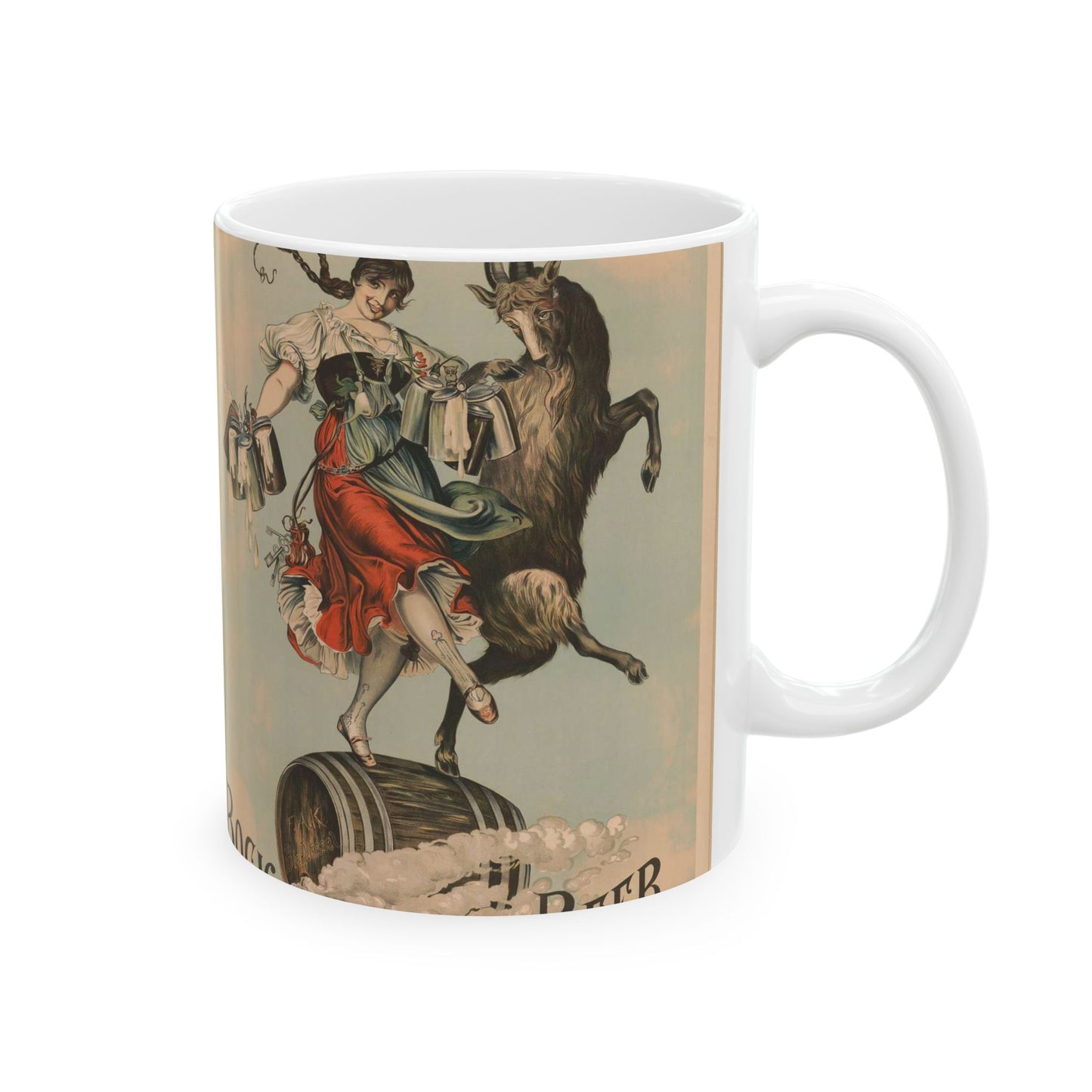 Bock beer - Print, Library of Congress collection Beautiful Novelty Ceramic Coffee Mug 11oz