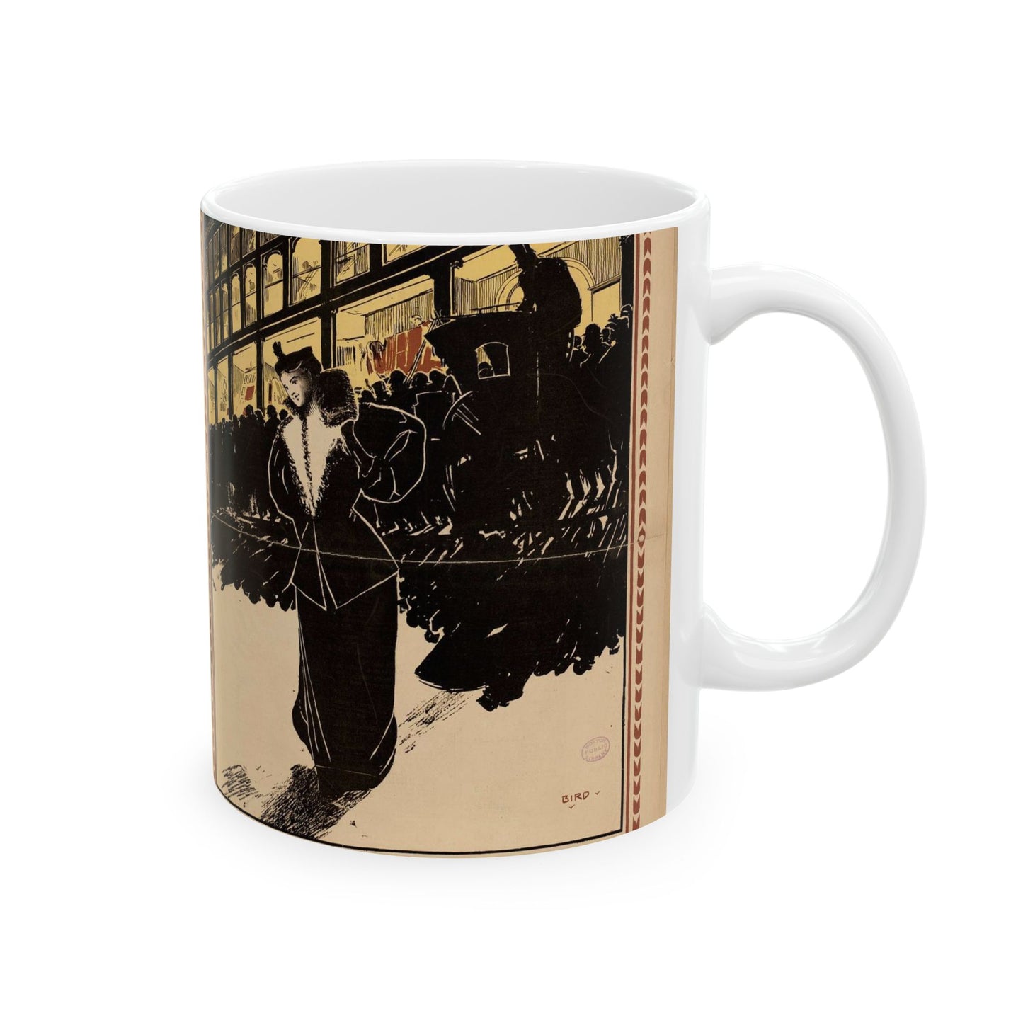 The post express, holiday number Beautiful Novelty Ceramic Coffee Mug 11oz