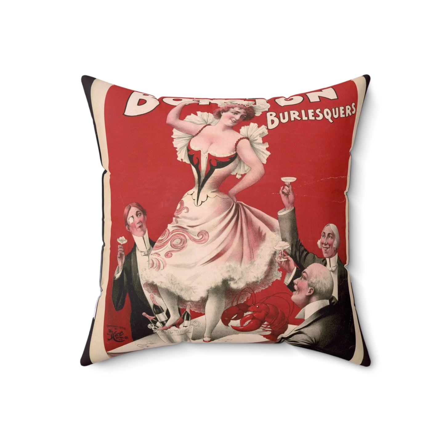 Bon Ton Burlesquers 365 days ahead of them all. Decorative Accent Square Pillow