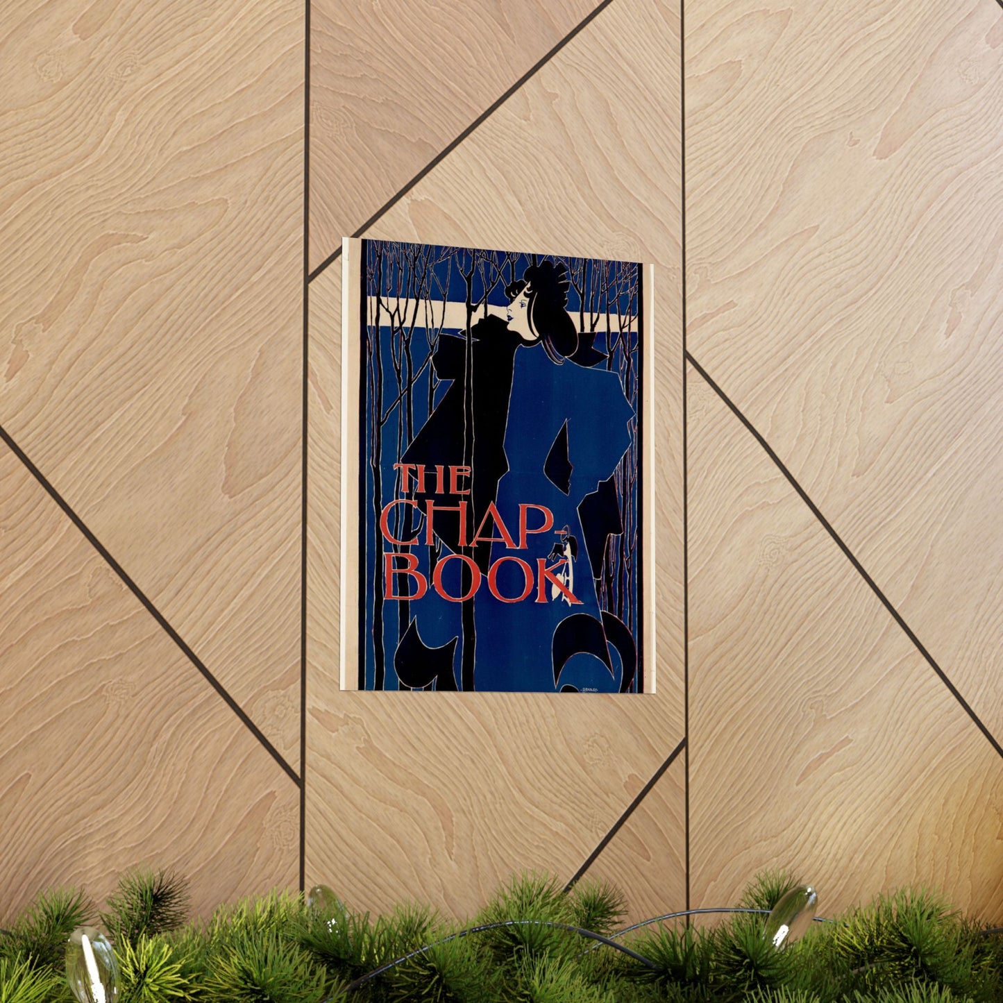 Will Bradley - The chap-book - Art nouveau public domain poster High Quality Matte Wall Art Poster for Home, Office, Classroom