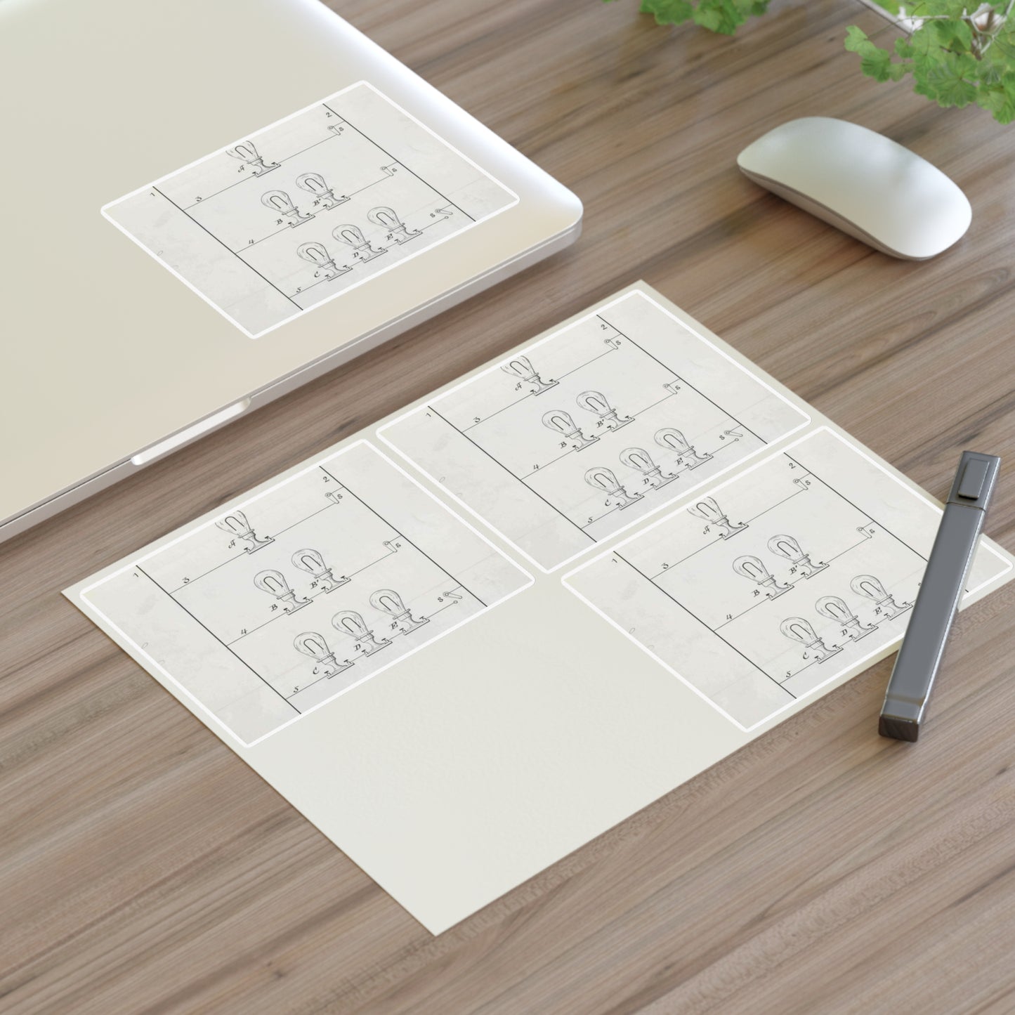 Patent drawing - for T. A. Edison's Electric Lighting Public domain  image Laminated UV Protective Vinyl Stickers