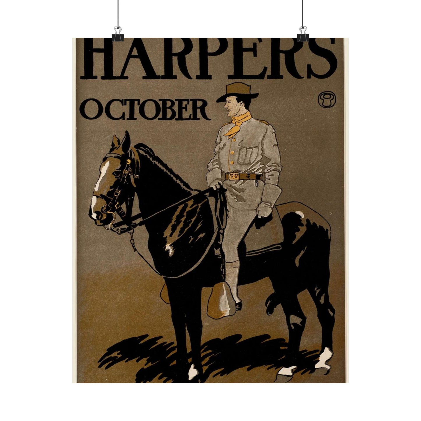 Edward Penfield - Edward Penfield, Harper's October High Quality Matte Wall Art Poster for Home, Office, Classroom