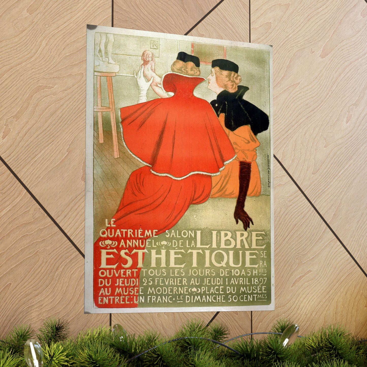 Le quatrième salon annuel de la Libre Esthétique High Quality Matte Wall Art Poster for Home, Office, Classroom