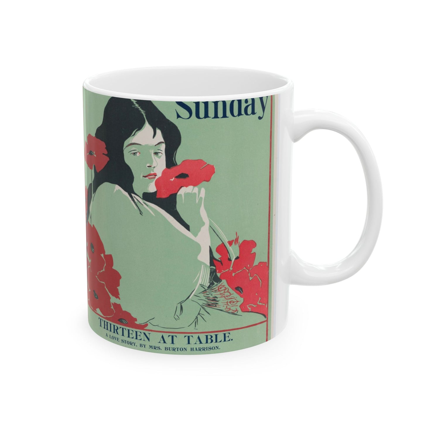 Poster - Tribune: Sunday, 19th century - Public domain lithograph Beautiful Novelty Ceramic Coffee Mug 11oz