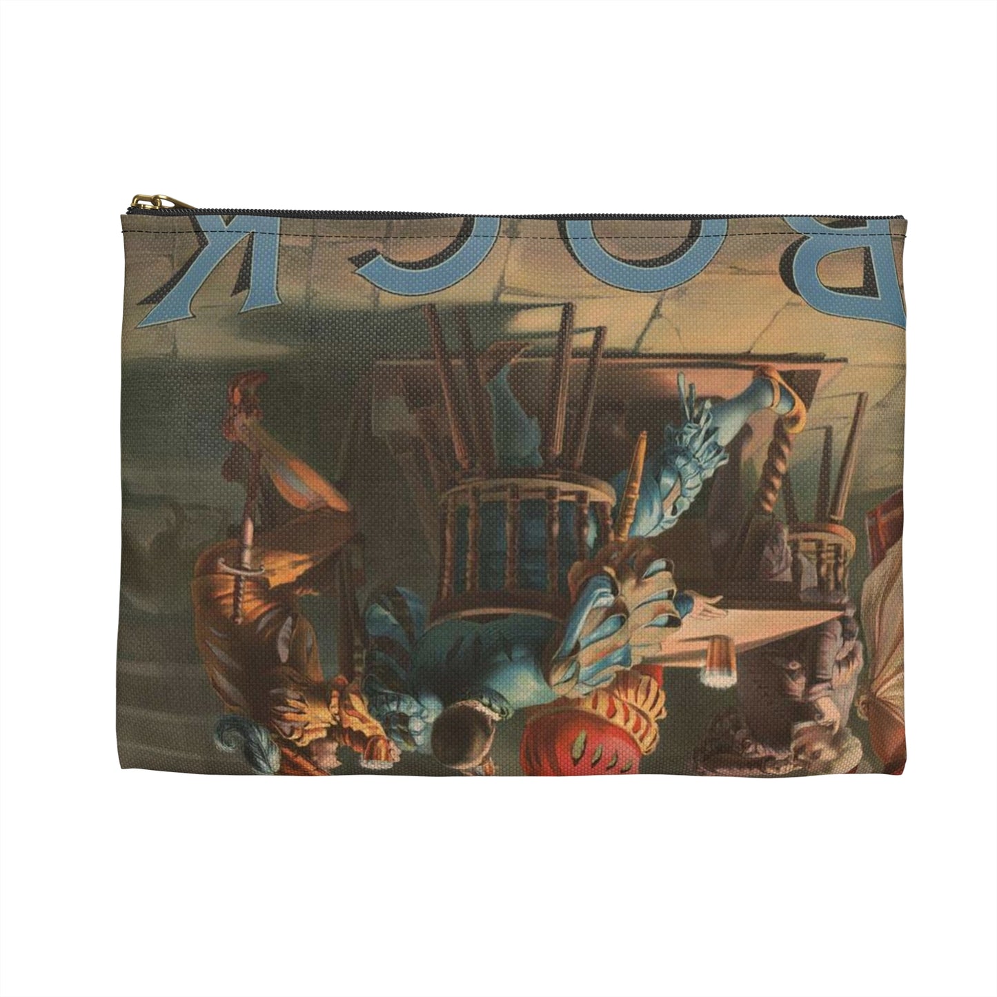 Bock, "Auerbach's keller" - Print, Library of Congress collection Large Organizer Pouch with Black Zipper