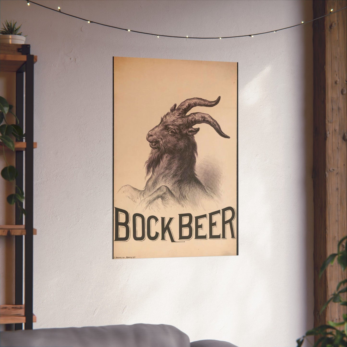 Bock Beer - Print, Library of Congress collection High Quality Matte Wall Art Poster for Home, Office, Classroom