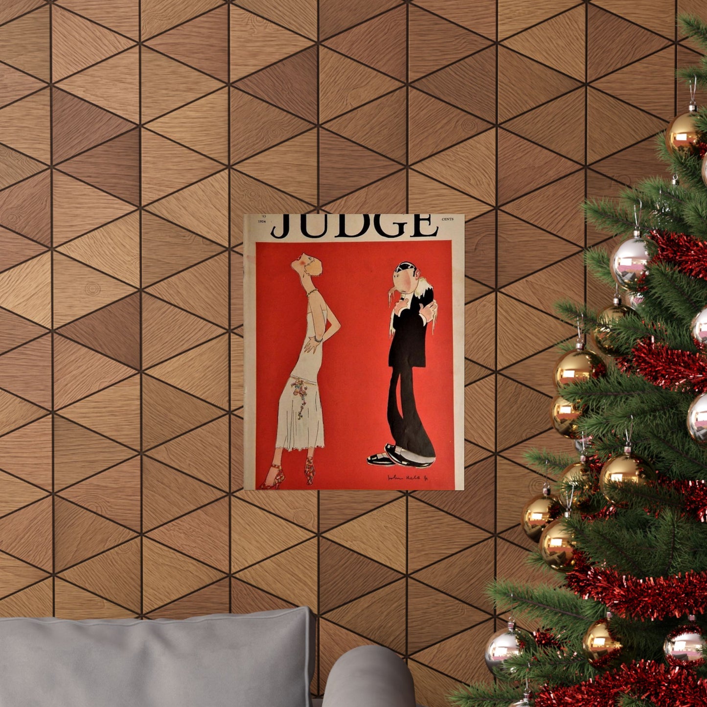 JudgeMagazine13Sep1924 - Art Deco public domain image High Quality Matte Wall Art Poster for Home, Office, Classroom