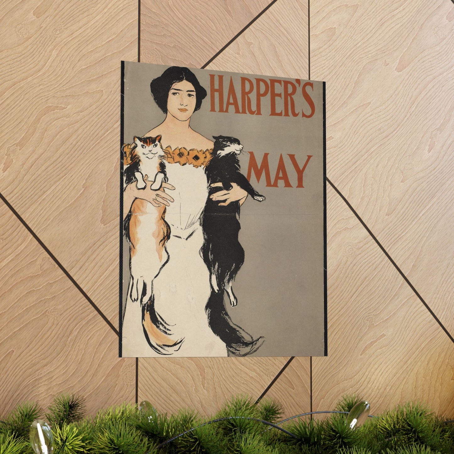 Edward Penfield - Harper's May, Art Nouveau Poster High Quality Matte Wall Art Poster for Home, Office, Classroom