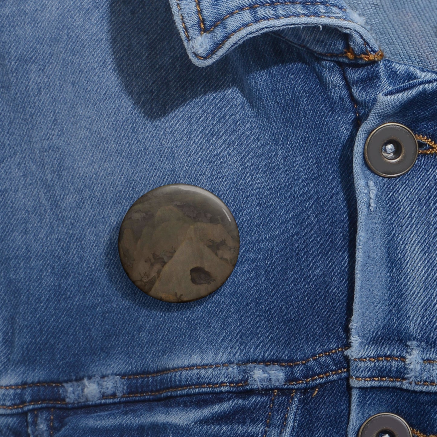 Hieronymus Bosch - The Hell and the Flood P2 Pin Buttons with Crisp Design