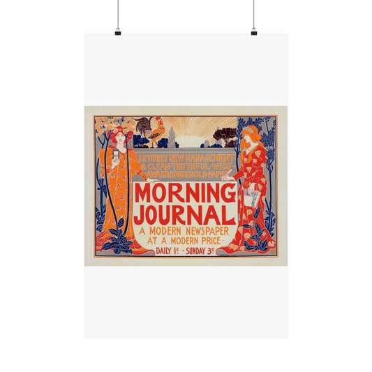 Louis Rhead - Affiche américaine pour le "Morning Journal". High Quality Matte Wall Art Poster for Home, Office, Classroom