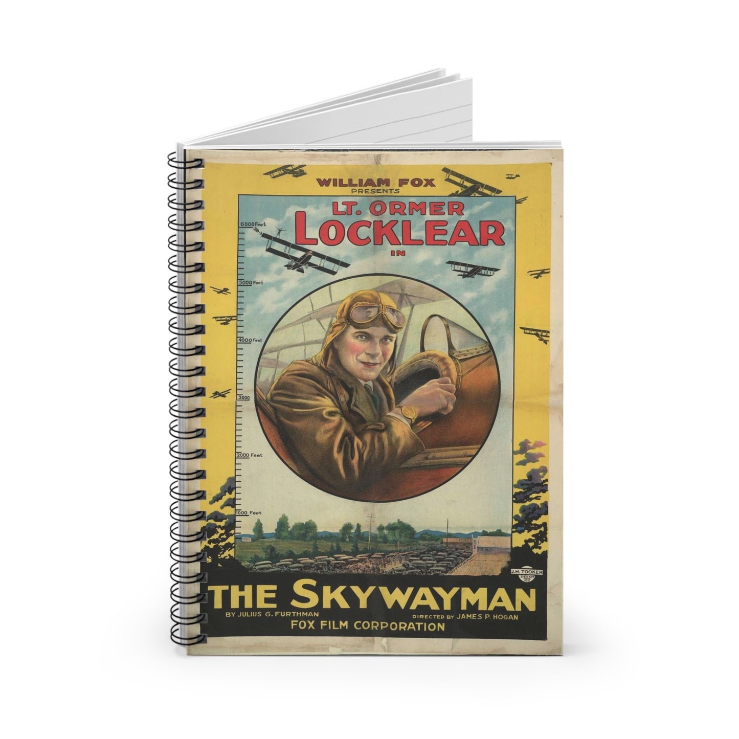 William Fox presents Lt. Ormer Locklear in The skywalker Spiral Bound Ruled Notebook with Printed Cover