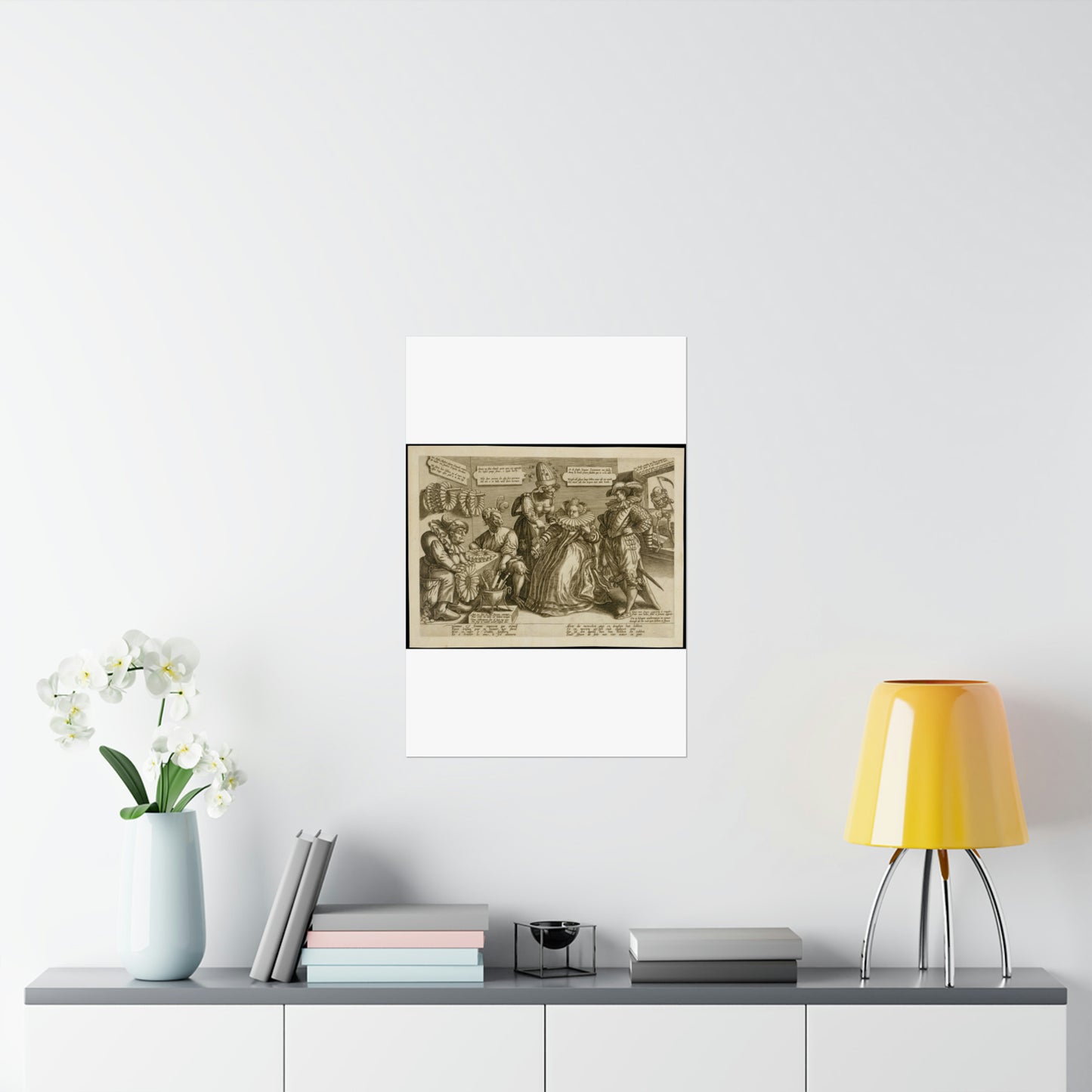 Maerten de Vos - The Pride of Women: Ruffs High Quality Matte Wall Art Poster for Home, Office, Classroom