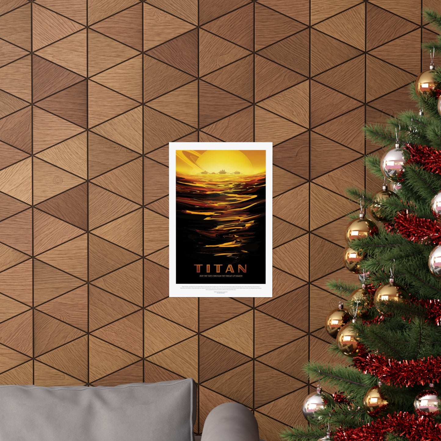 JPL Visions of the Future, Titan High Quality Matte Wall Art Poster for Home, Office, Classroom