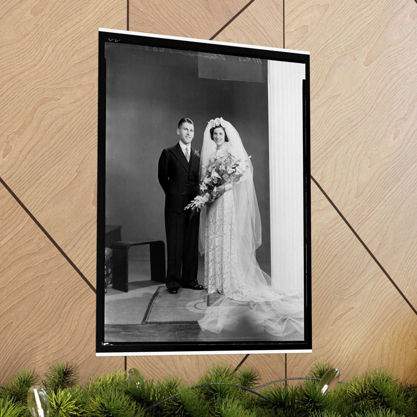 Atkins-Plummer wedding: the bride and groom High Quality Matte Wall Art Poster for Home, Office, Classroom