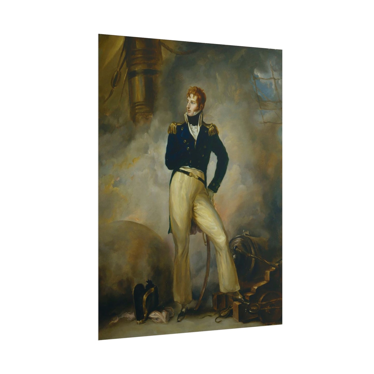 Lord Cochrane 1807 - Public domain painting - Rolled Posters