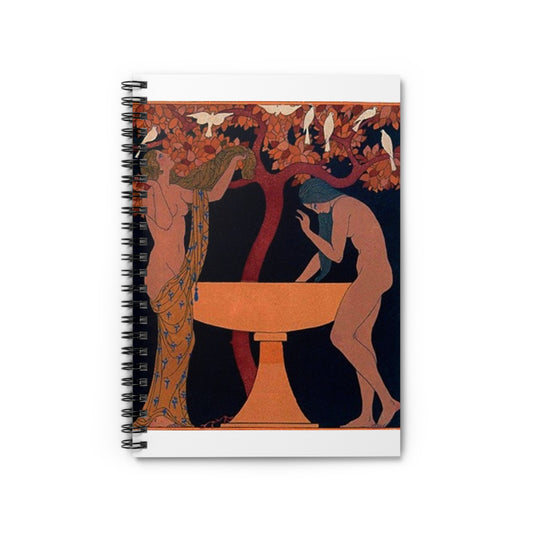 The songs or Bilitis George Barbier Spiral Bound Ruled Notebook with Printed Cover