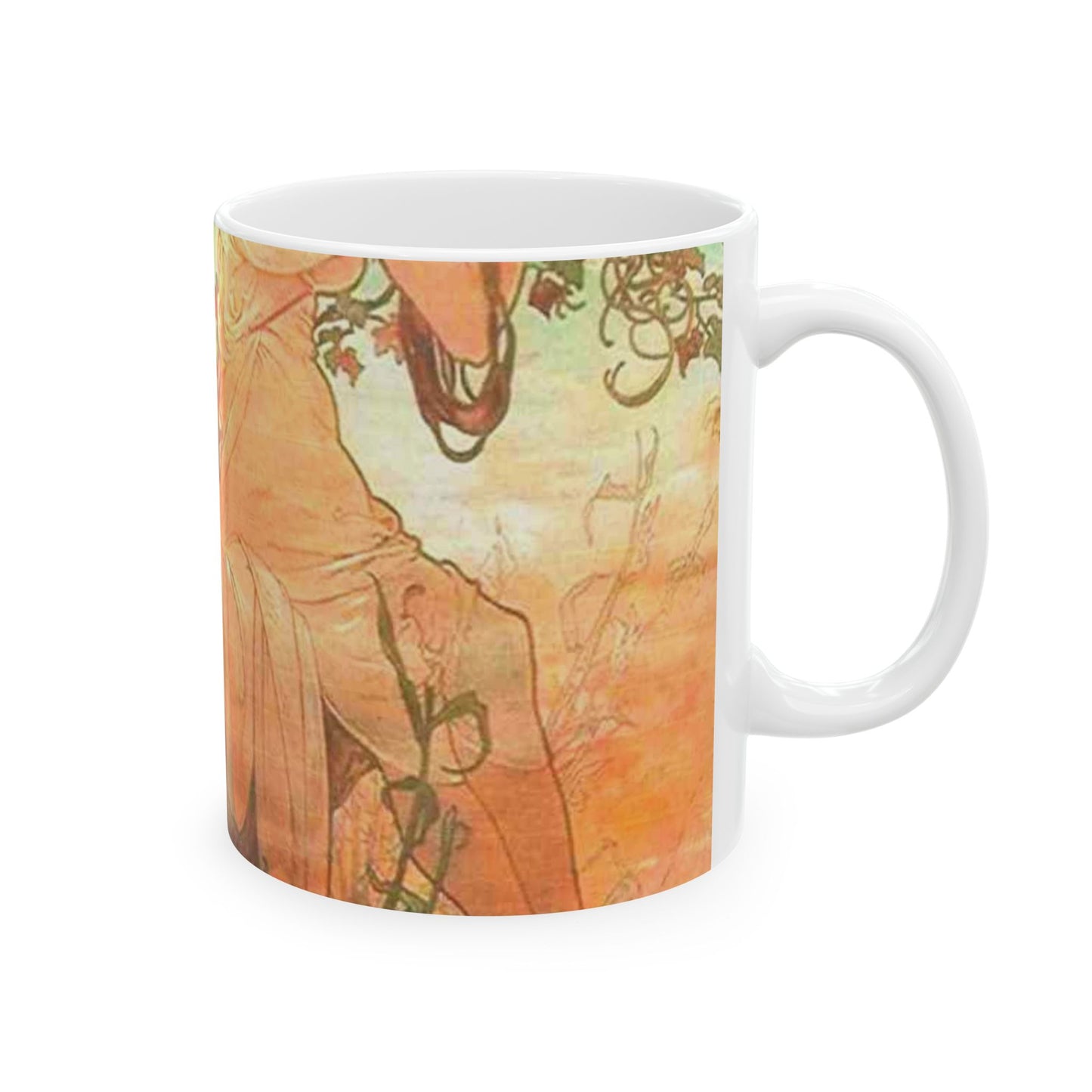 Vara - Art nouveau public domain image Beautiful Novelty Ceramic Coffee Mug 11oz