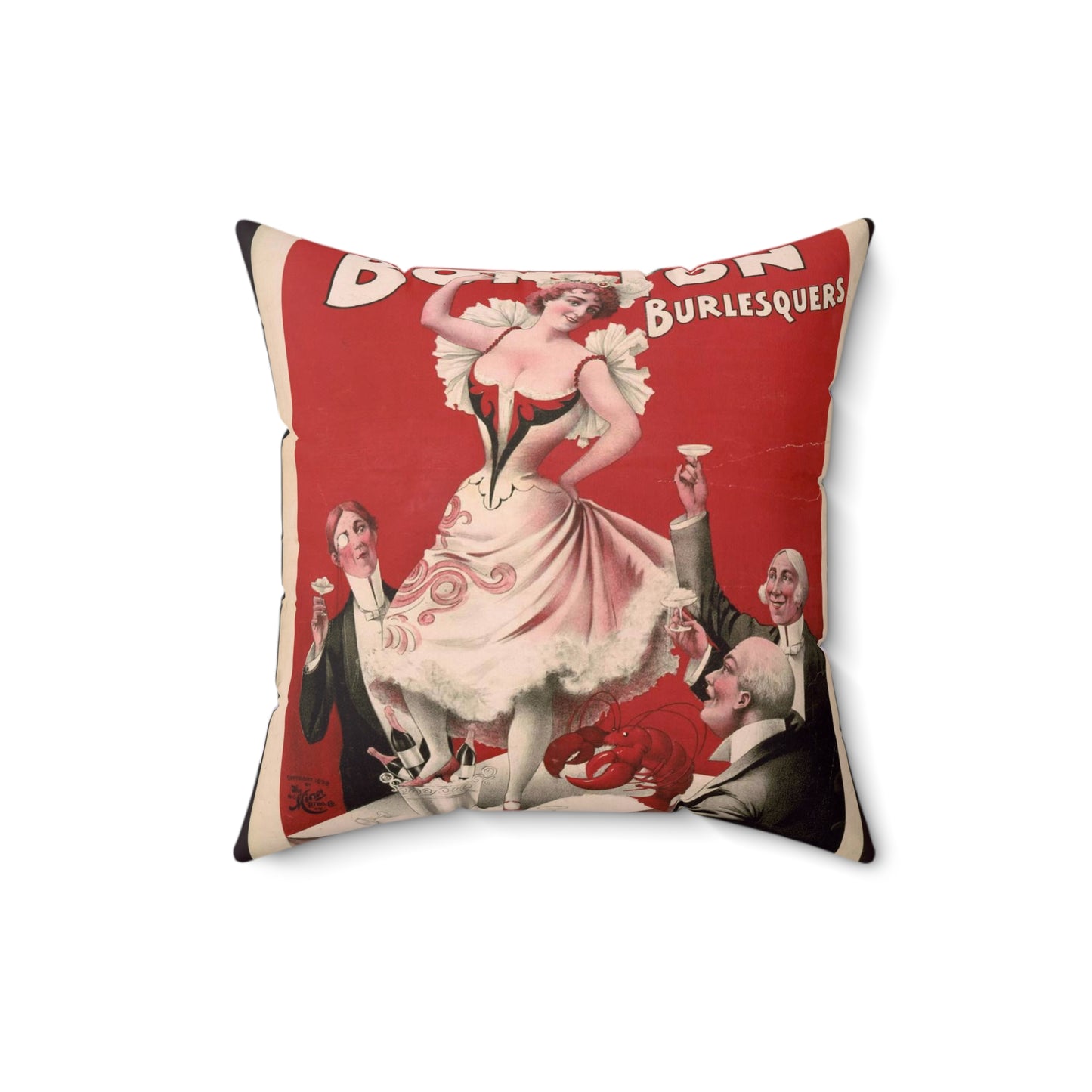 Bon Ton Burlesquers 365 days ahead of them all. Decorative Accent Square Pillow