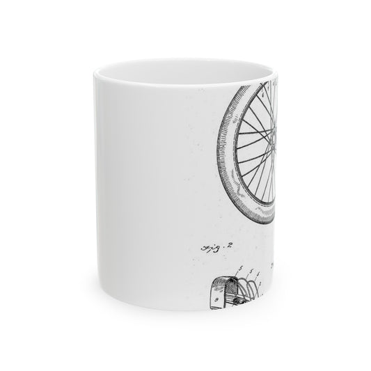 Patent drawing - Patent 573907 Public domain  image Beautiful Novelty Ceramic Coffee Mug 11oz