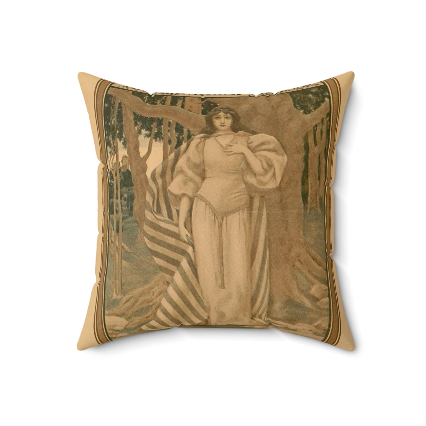 The ladies home journal, July 1896 Decorative Accent Square Pillow