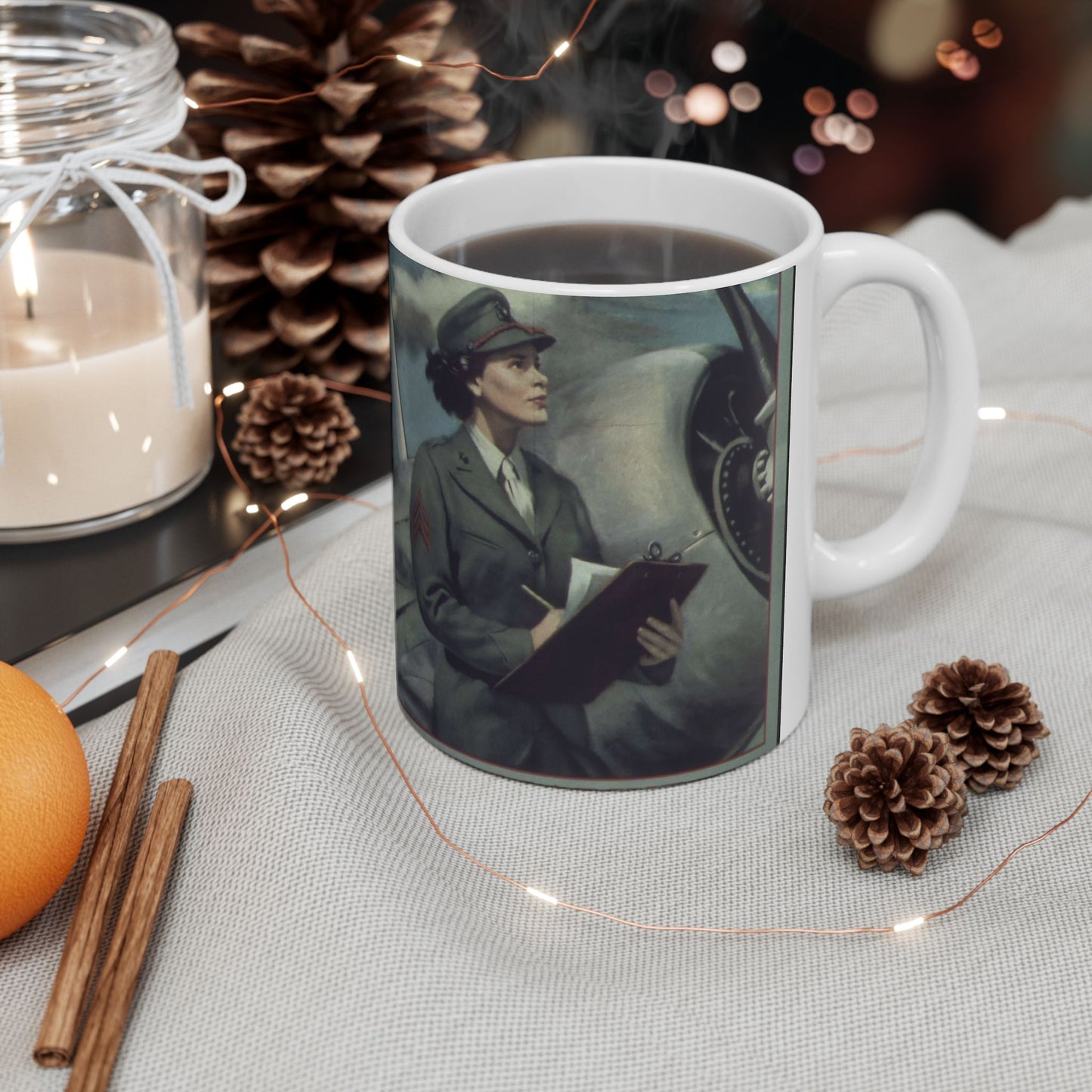 "Be a Marine-Free a Marine to Fight" - NARA - 513679 Beautiful Novelty Ceramic Coffee Mug 11oz