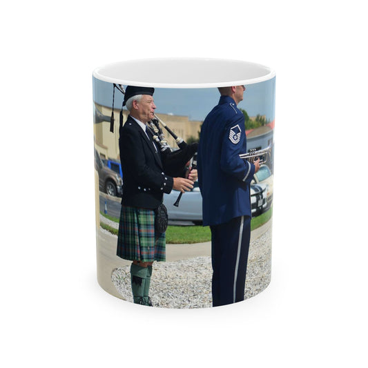 During the Twenty-Fifth Air Force Remembrance Ceremony Beautiful Novelty Ceramic Coffee Mug 11oz