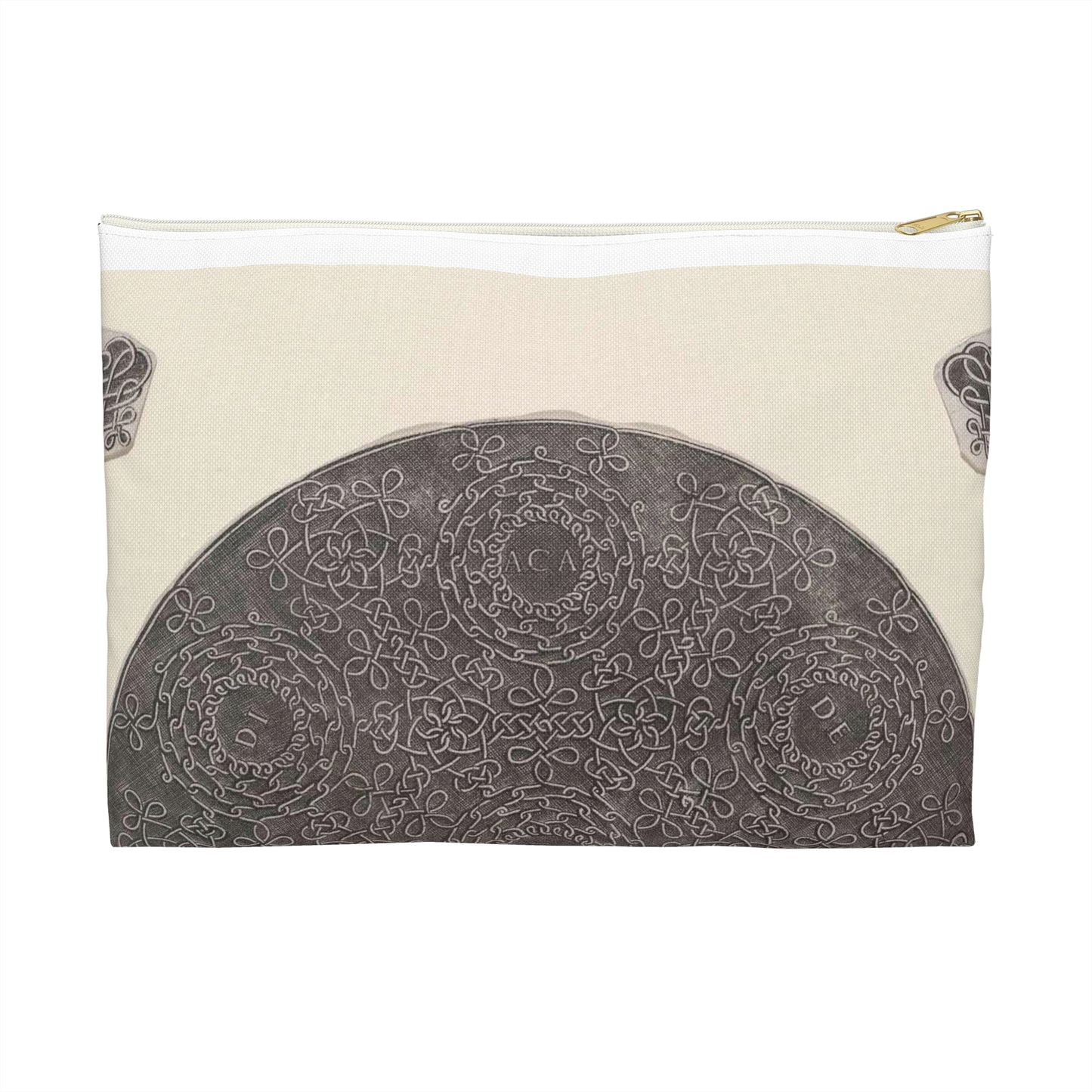 Leonardo da Vinci - Fourth Knot Large Organizer Pouch with Black Zipper