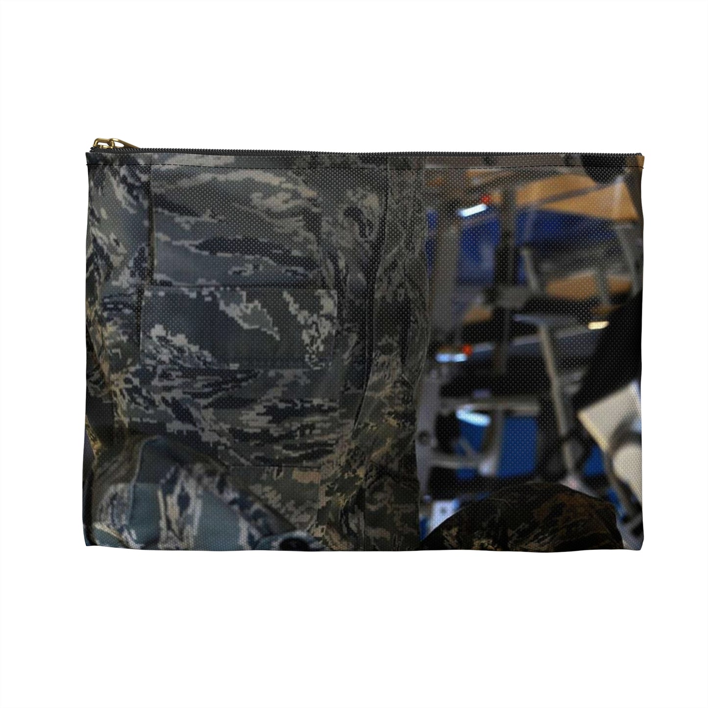 Senior Airman Cassandra Bridges, 28th Force Support Large Organizer Pouch with Black Zipper