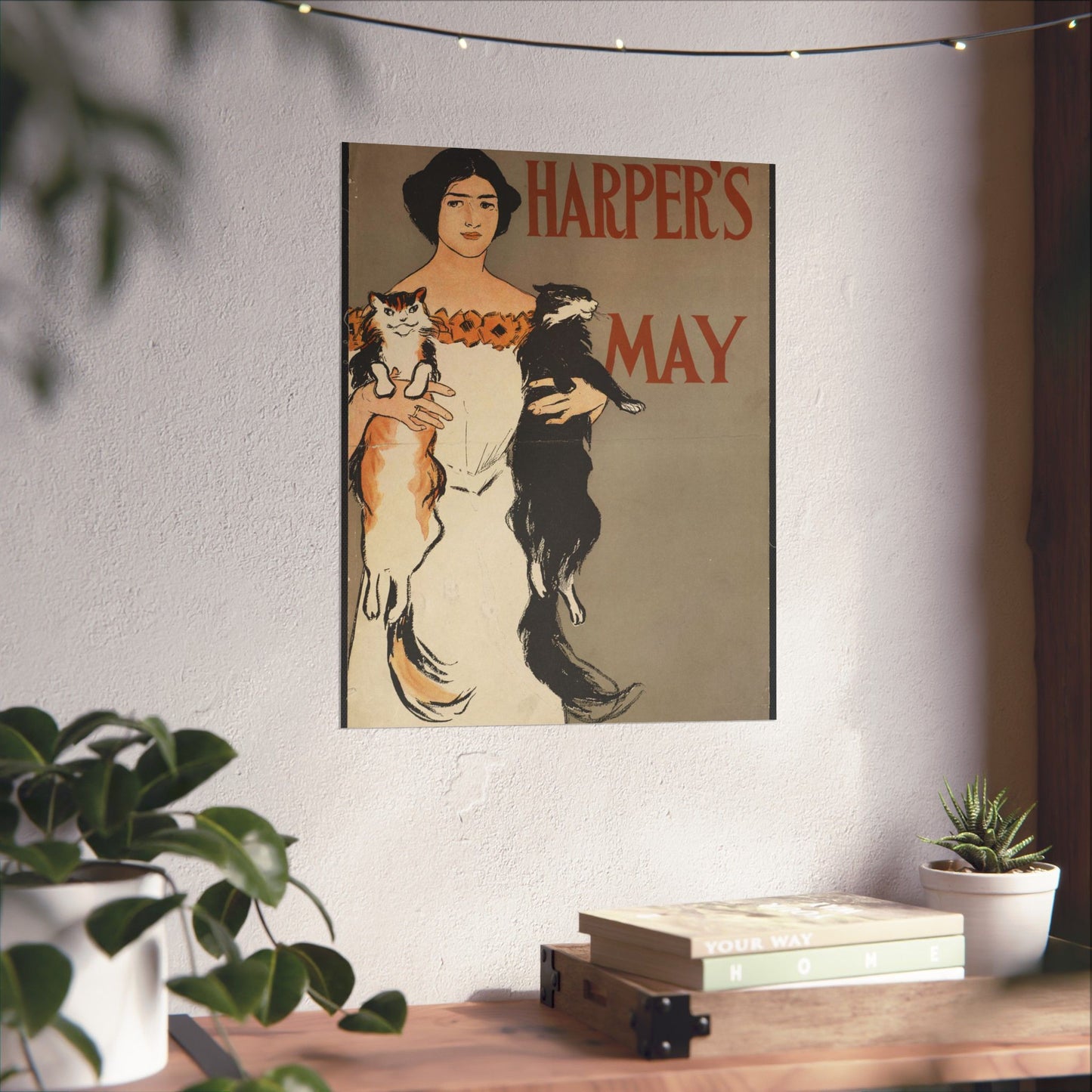 Edward Penfield - Harper's May, Art Nouveau Poster High Quality Matte Wall Art Poster for Home, Office, Classroom