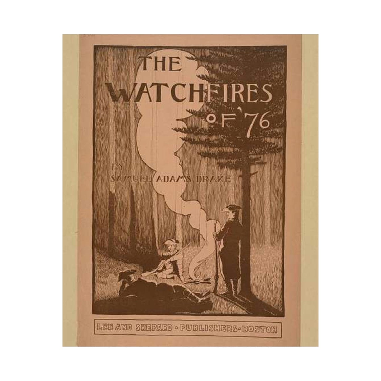 The watchfires of '76., Art Nouveau Poster High Quality Matte Wall Art Poster for Home, Office, Classroom