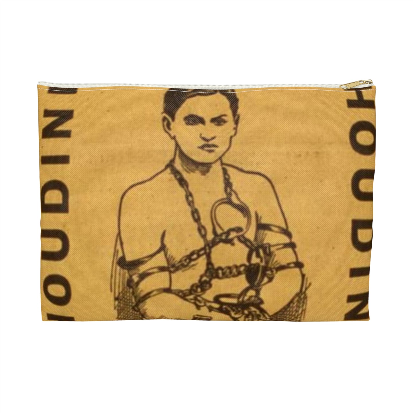 Special starring record engagement of the world's famous jail breaker, Houdini the only and original handcuff king. Large Organizer Pouch with Black Zipper