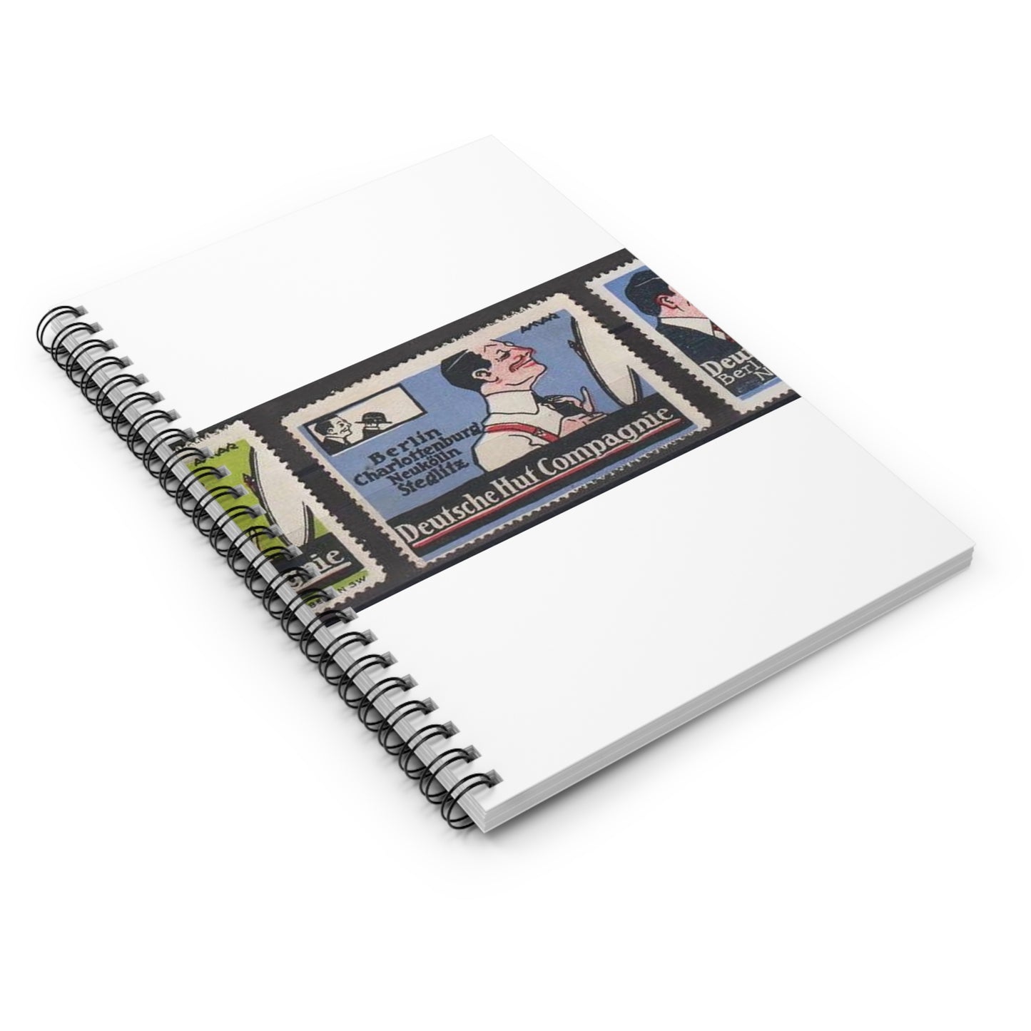 Leon Amar - Deutsche Hut Compagnie Spiral Bound Ruled Notebook with Printed Cover