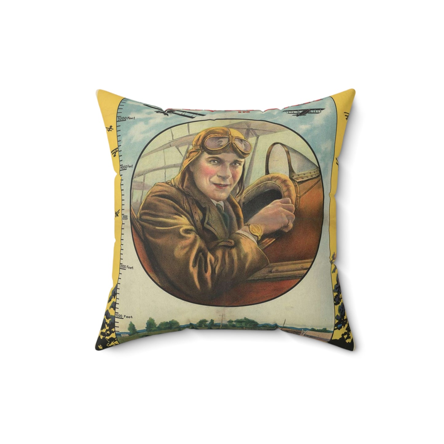 William Fox presents Lt. Ormer Locklear in The skywalker Decorative Accent Square Pillow