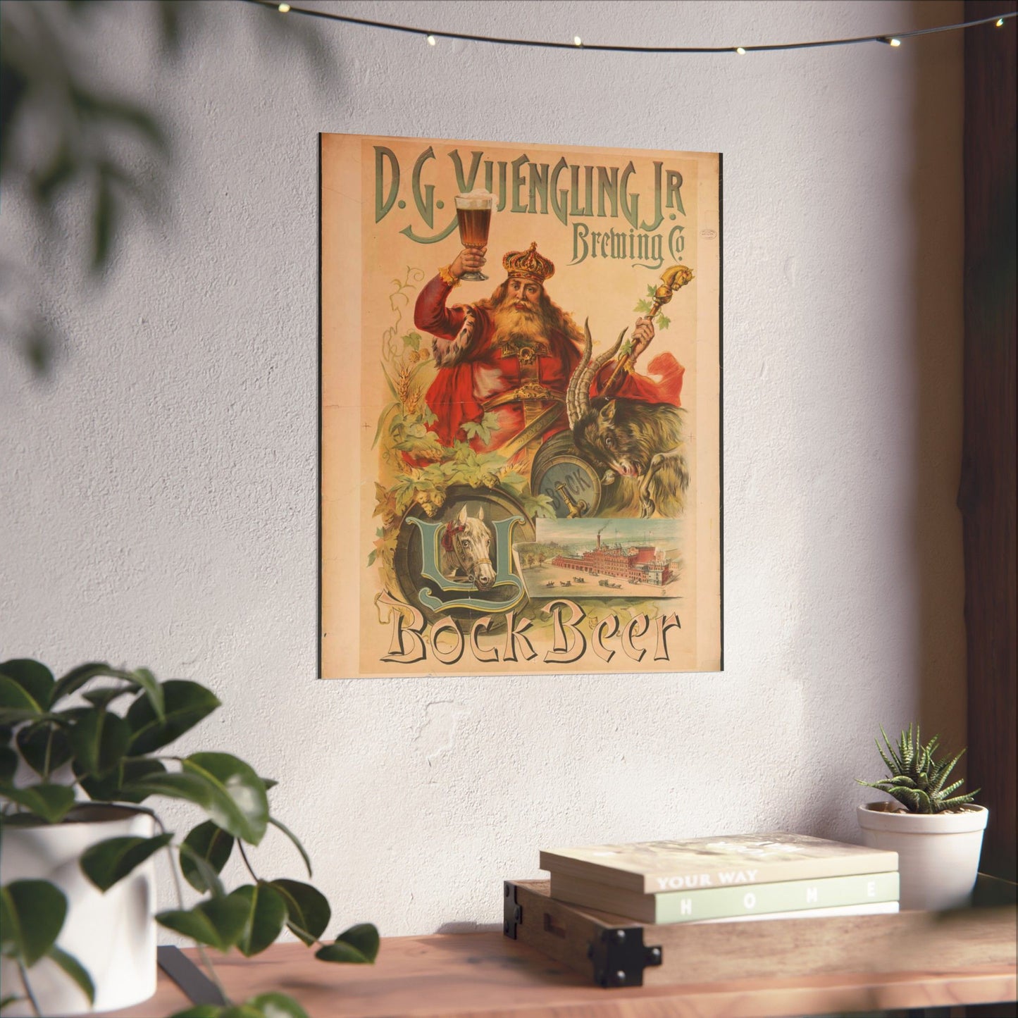 D.G. Yuengling Jr. Brewing Co., bock beer High Quality Matte Wall Art Poster for Home, Office, Classroom