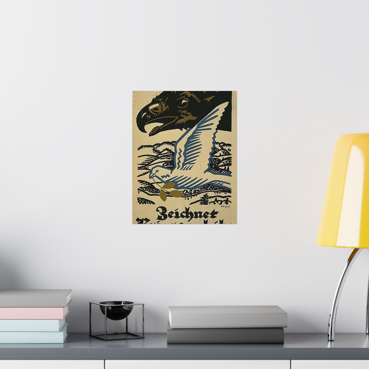 WWIposter12 - Art Deco public domain image High Quality Matte Wall Art Poster for Home, Office, Classroom