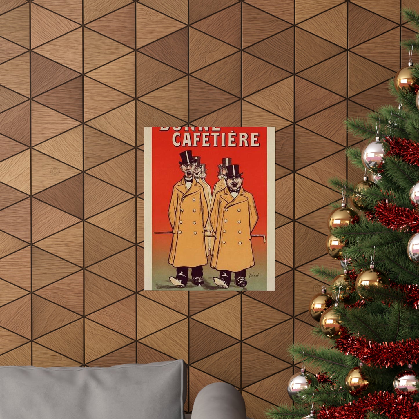 Affiche pour la "Chicorée Bonne Cafetière". High Quality Matte Wall Art Poster for Home, Office, Classroom