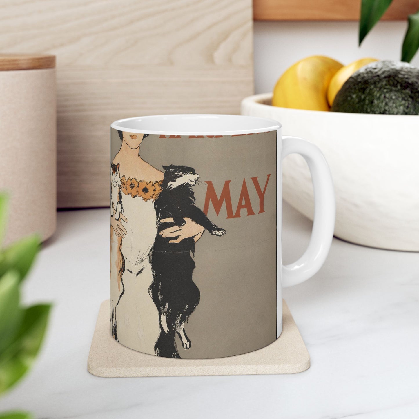 Edward Penfield - Harper's May, Art Nouveau Poster Beautiful Novelty Ceramic Coffee Mug 11oz